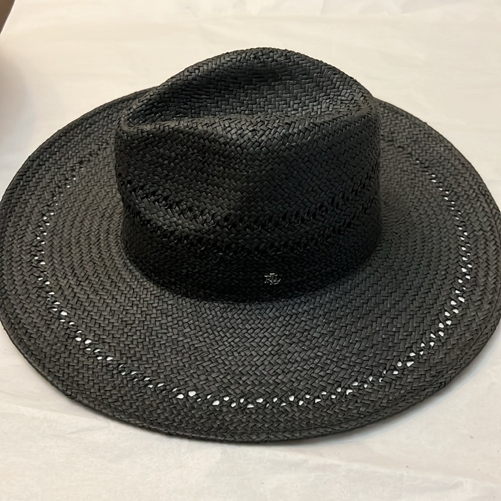 Lauren Ralph Lauren Open Work Straw Hat - Picture 3 of 9